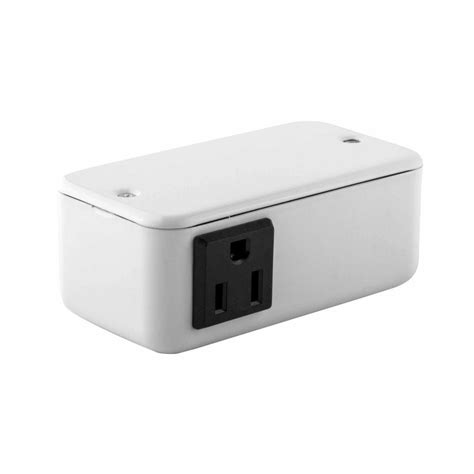 shallow junction box for under cabinet lighting|under cabinet outlet box.